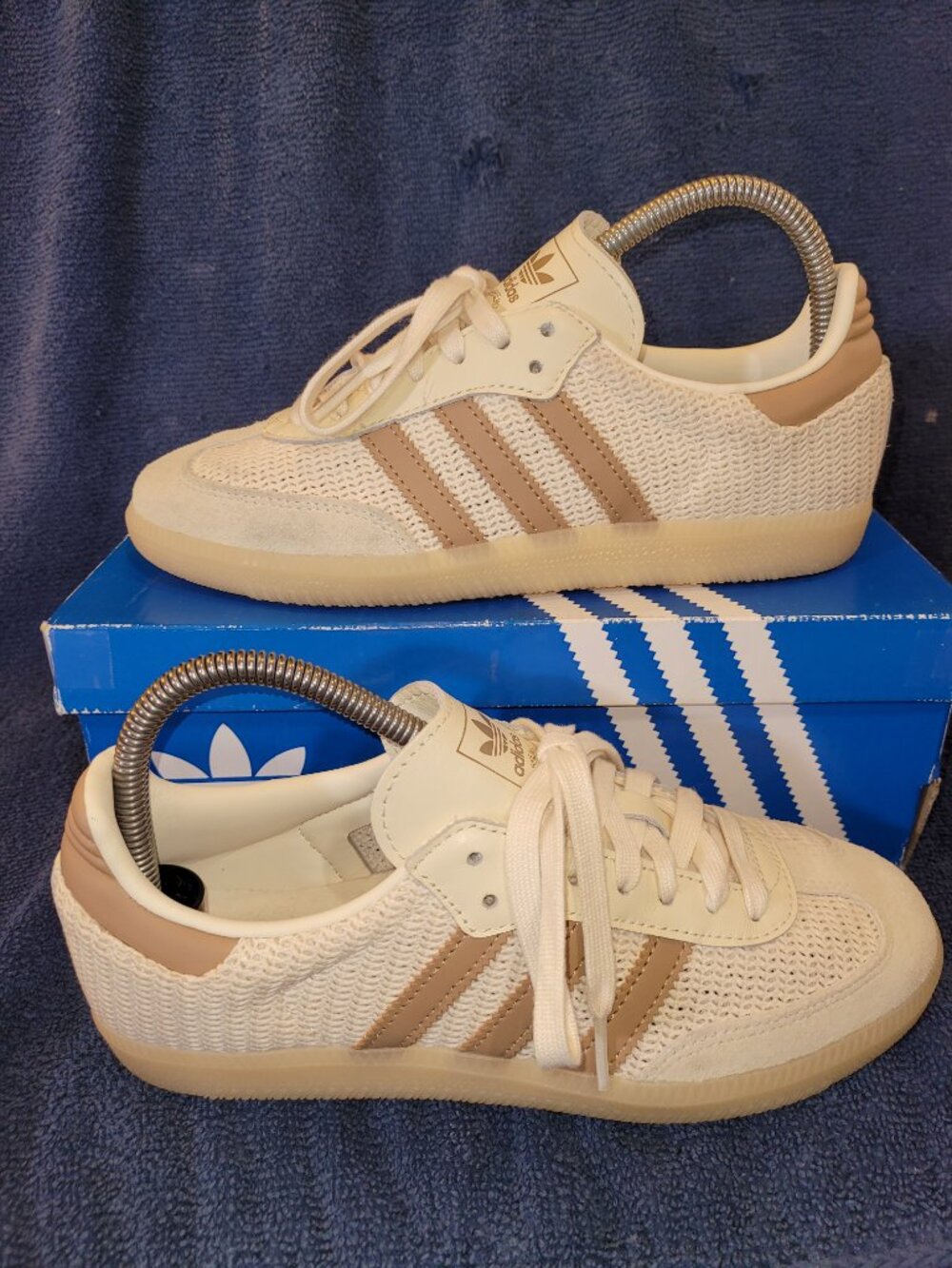 Adidas Samba Mens Size 5.5 Off White Cardboard Brown Gum Sneakers JI3185 (#2330)